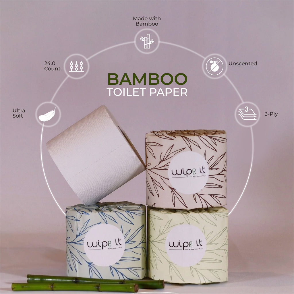 Wipe It Responsibly - 24 Pack of Bamboo Toilet Paper