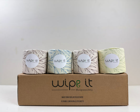 Wipe It Responsibly - 12 Pack of Recycled Toilet Paper