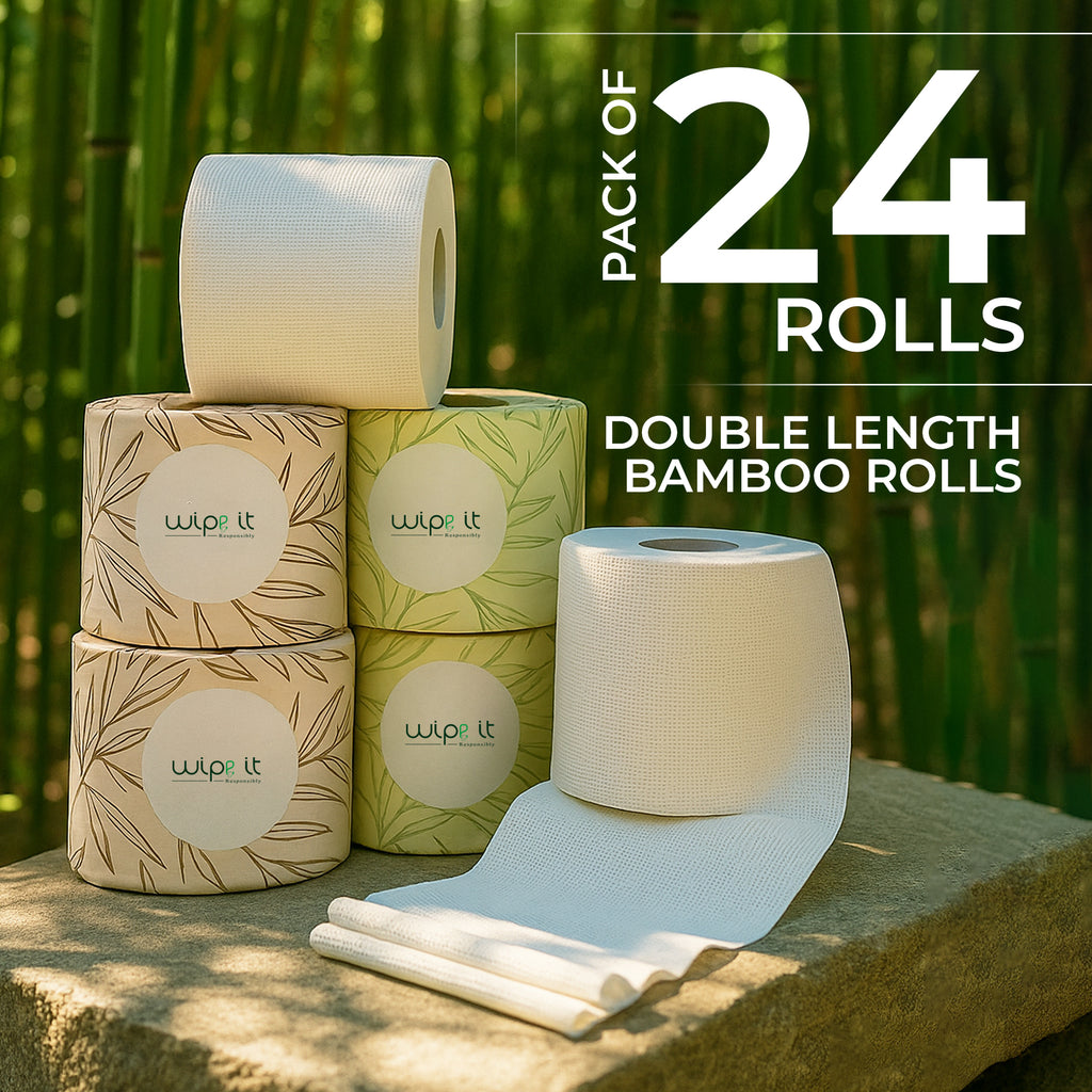 Wipe It Responsibly - 24 Pack of Bamboo Toilet Paper